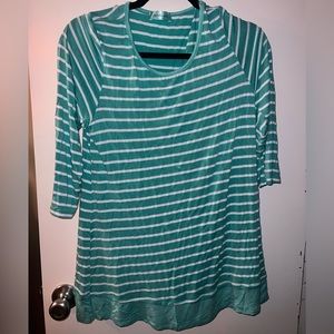 Chris & Carol blue strip top